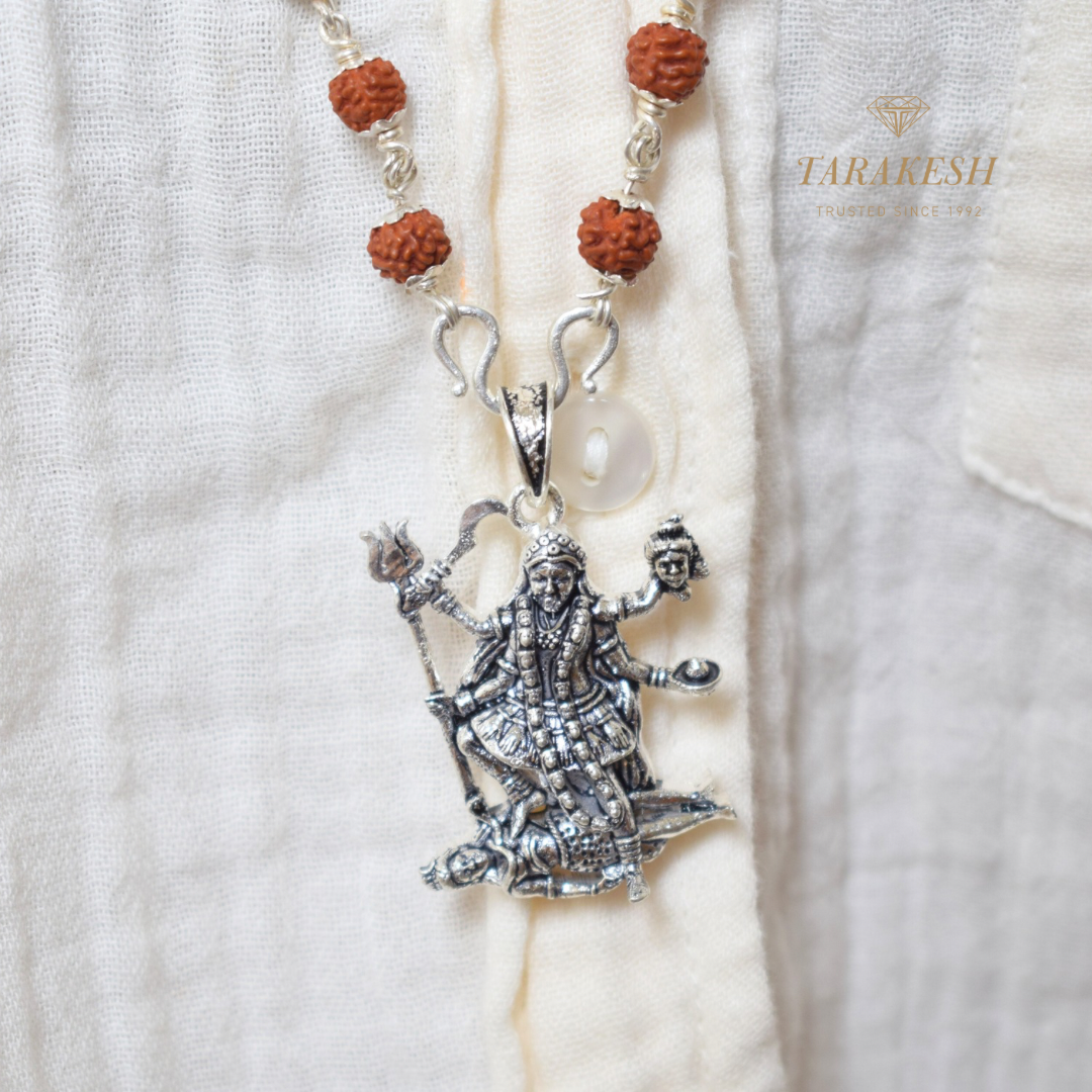 Pure Silver Maa Kali Pendent